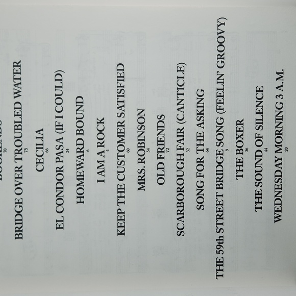 The Simon & Garfunkel Collection:18 Songs for Piano, Guitar, Vocals, 1988, SC - Picture 5 of 16